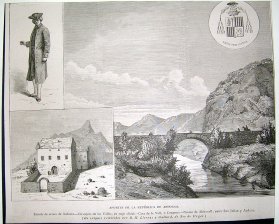 Apuntes de la Republica de Andorra : Escudo de Armas, Consejero de los valles en traje oficial, Casa de la Vall o Congreso...
