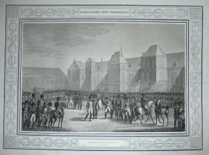 Depart de Fontainebleau le 20 Avril 1814