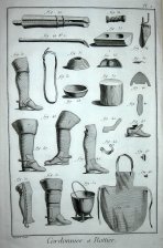Cordonnier et Bottier (Zapatero, fabricacion y reparacion de zapatos)