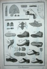 Cordonnier et Bottier : Cordonnier (Zapatero, fabricacion y reparacion de zapatos)
