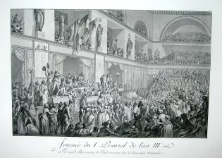 Journee du Ier Prairial de l'an III. Ferraud, representant du Peuple assassine dans la convention Nationale