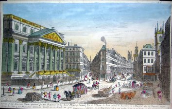 Vue de L'Hotel de Lord Maire de Londres ou ce Magistrat fait sa Demeure durant l'annee de sa Magistrature...