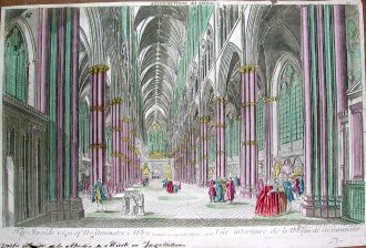 Vue interieure de l'Abbaye de Wesminster