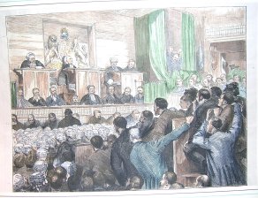 The Tichborne trial, scene in court during the delivery of the Judge's sentence