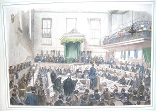 Trial of the Bradford election petition at the Borough Courthouse