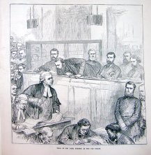 Trial of the Bank forgers at the old Bailey