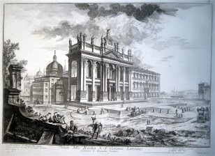 Veduta della Basilica di S. Giovanni Laterano