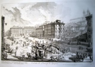 Veduta di Piazza di Spagna
