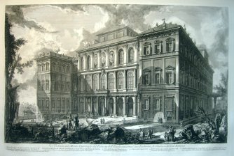 Veduta sul Monte Quirinale del Palazzo dell'Eccellentissima Casa Barberini