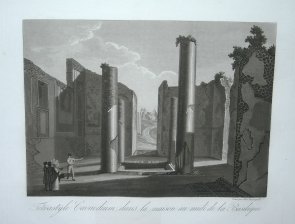 Tetrastyle Cavaedium dans la maison au midi de la Basilique  (Pompeya)