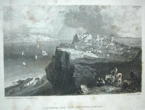 Lissabon  von der festung Almeida (Lisboa)
