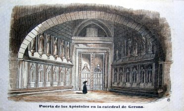 Puerta de los Apostoles en la Catedral de Gerona