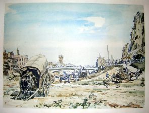 Gerona, Market carts on the bed of the onyar