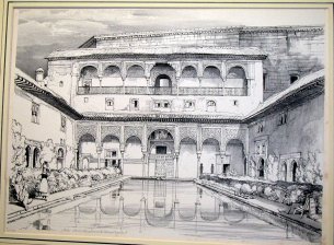 Patio de los Arrayanes and Palace of Charles V