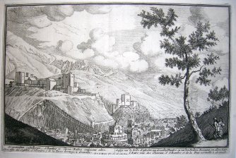 Otra vista de los Castillos de la Alhambra y de la Torre Bermeja