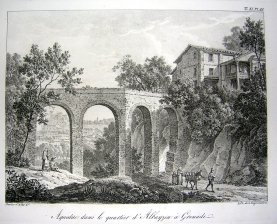 Aqueduc dans le quartier d'Albayzin a Grenade