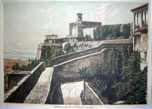 Torre de la Vela en la fortaleza de la Alhambra