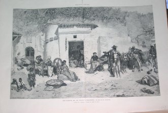 Recuerdos de un viaje a Granada, gitanos en el Albaicin
