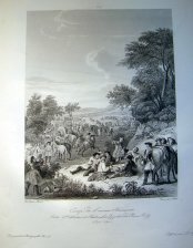 Camp de l'armee Francaise Entre St. Sebastien et Fontarabie (San Sebastian y Fuenterrabia) Quartier du Prince Cority, juin 1719