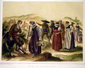 Trajes de los habitantes de los valles de Hecho y Anso