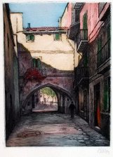 Calle con puente