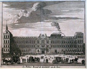 Le Palais Royal de Madrit en dehors