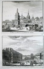 La Place et la Fontaine de la Sebada dans Madrit/La Place et la Fontaine de San Domingo a Madrit (Plaza de la Cebada)