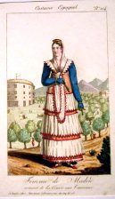 Femme de Madrid venant de la Course aux Toureaux