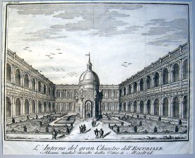 L'interno del gran Chiostro dell'Escureale. Alcuni miglia discosto dalla Citta di Madrid (Escorial)