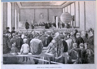 Sorteo de la loteria nacional en Madrid