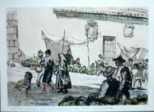 Water melons and proclaiming the fair, Salamanca