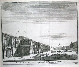 Vue du Monastere et de la place de S. Francois a Seville