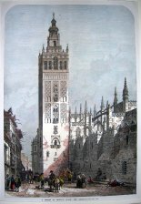 A street in Seville, the Giralda