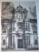 Principal entrance of the palace of San Telmo, Seville, Spain