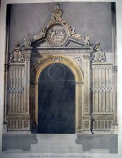 Portada de la Presentacion en el Claustro de la Catedral