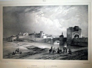 Alcira tomada cerca del puente de San Gregorio