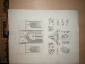 Casa Lonja en Valencia (Fachada del Este, Detalle de la puerta del Sur...)