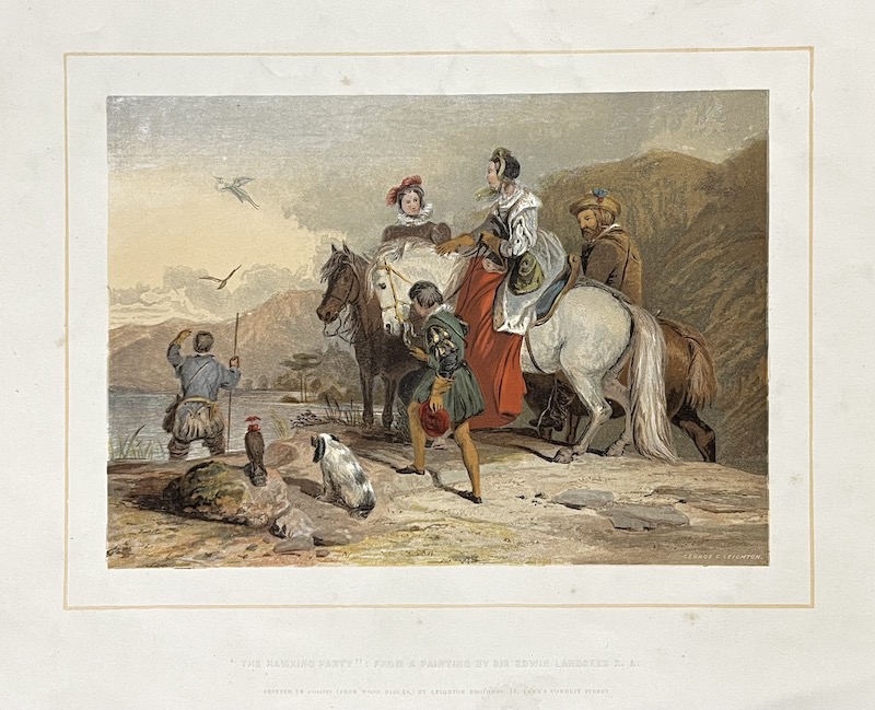 The Hawking Party: from a Painting by Sir Edwin Landseer