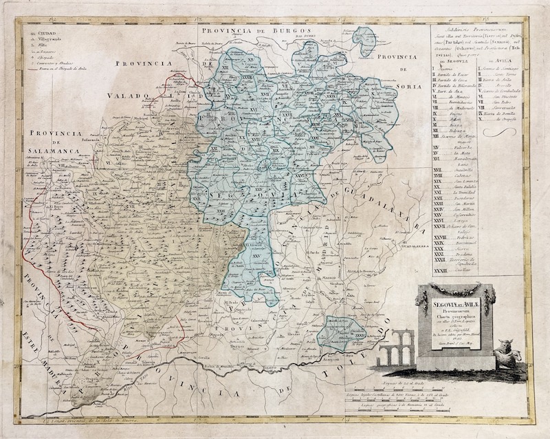 Segoviae et Avilae Provinciarum Charta Geographica [Segovia y Avila]