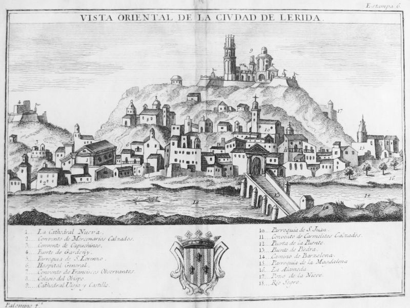 Vista Oriental de la Ciudad de Lerida