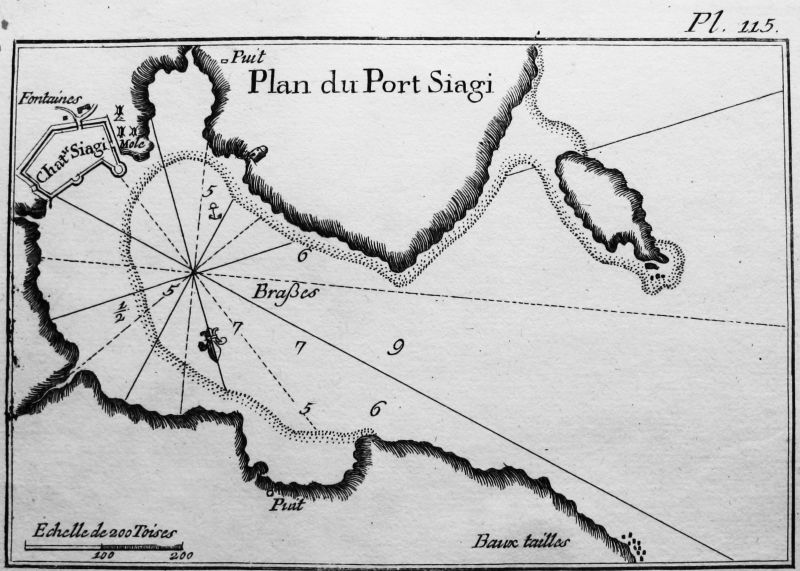 Plan du Port Siagi (Grecia)