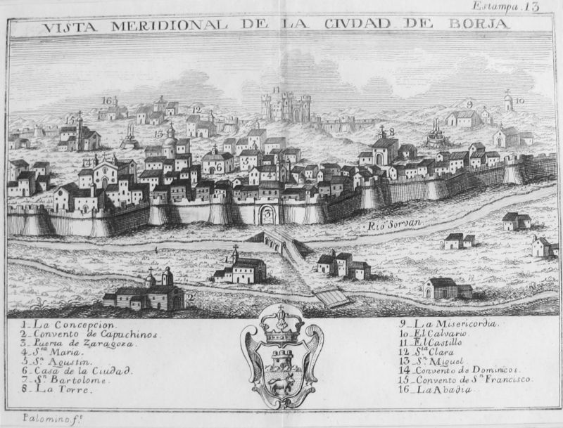 Vista Maridional de la Ciudad de Borja
