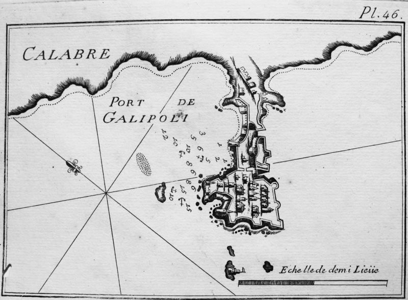 Calabre, Port de Galipoli (Calabria) - ROUX, Pl. 46