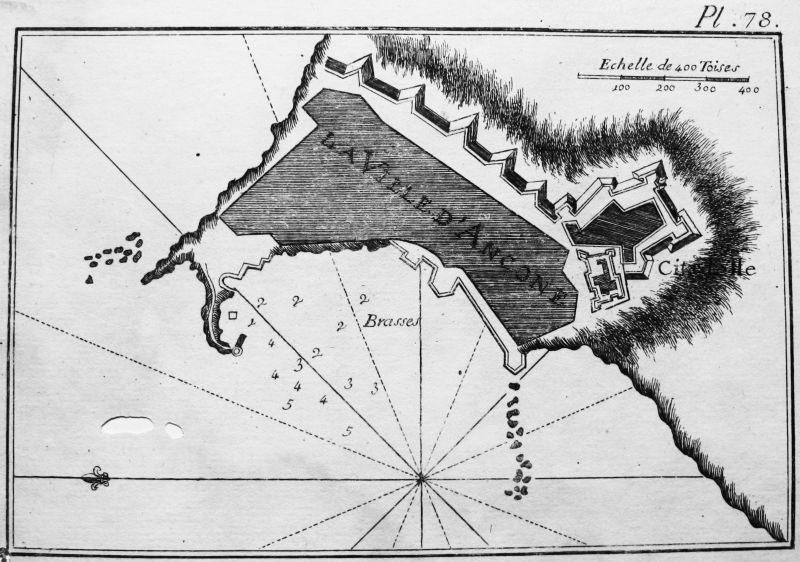 La Ville d' Ancone (Anconca, Italia) - ROUX, Pl. 78