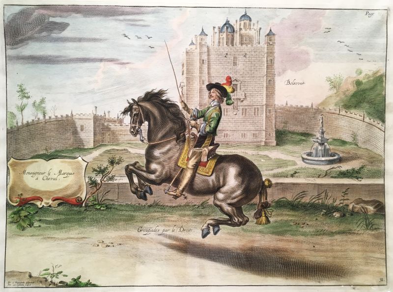 Monseigneur le Marquis a Cheval, Groupades par le Droite