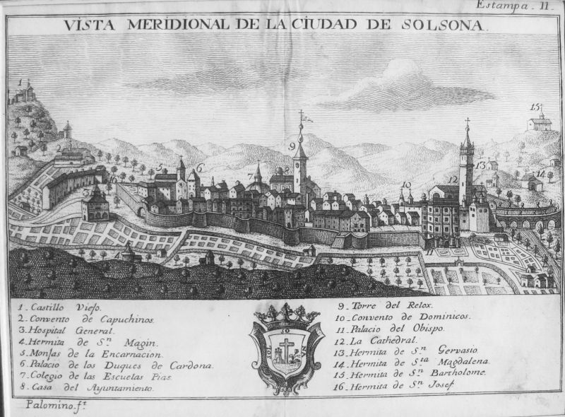 Vista Meridional de la Ciudad de Solsona