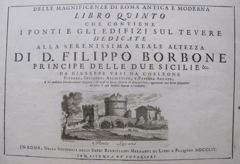 Portada - Libro SETTIMO, Delle Magnificenze di Roma Antica e Moderna