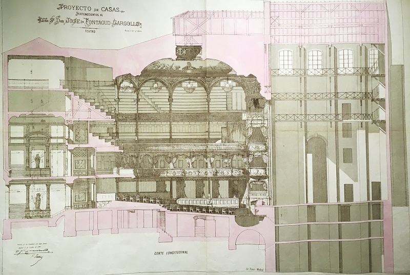 Antiguo Teatro Apolo / Proyecto de Casas pertenecientes al Excmo. Sr. Don Jose de Fontagud Gargollo - TEATRO