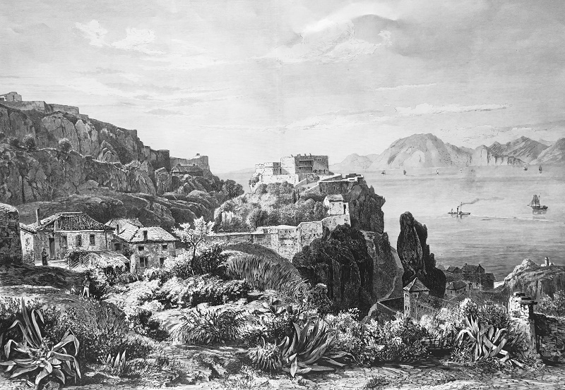Unficht von Gibraltar nach einer Zeichnung von Ludwig Gurlitt, LXIV