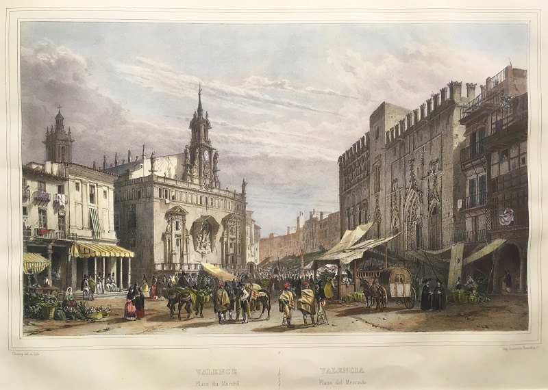 Valence, Place du Marché / Valencia, Plaza del Mercado